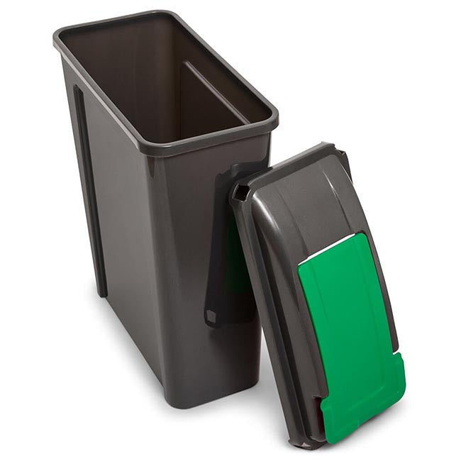 1x 25L Slimline Recycling Bin with Flip Lid - All Colours