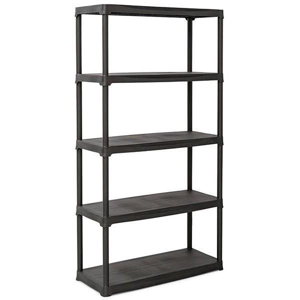 1x PTR Plastic Shed Shelving - 1760mm High - 20kg - Charcoal