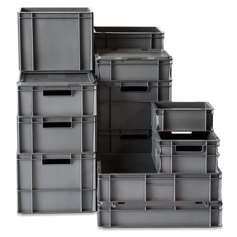 Tufferman Premium Euro Containers - Grey - All Sizes - Tufferman