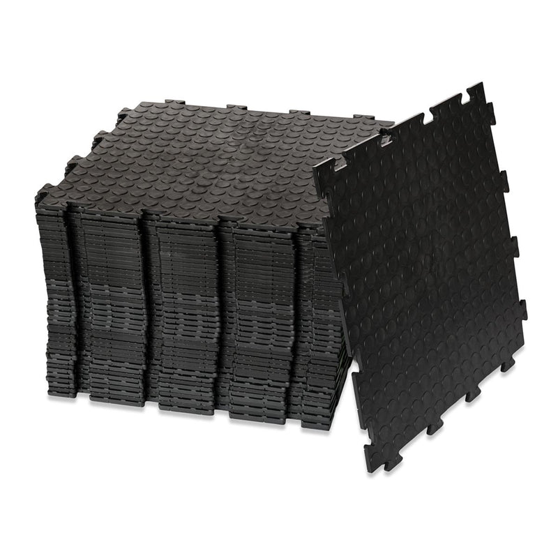 Interlocking Floor Tiles Kit (PVC) - Coin Pattern