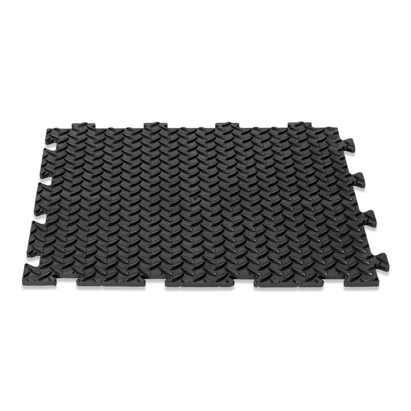 Interlocking Floor Tiles Kit (PVC) - Checker Plate Surface