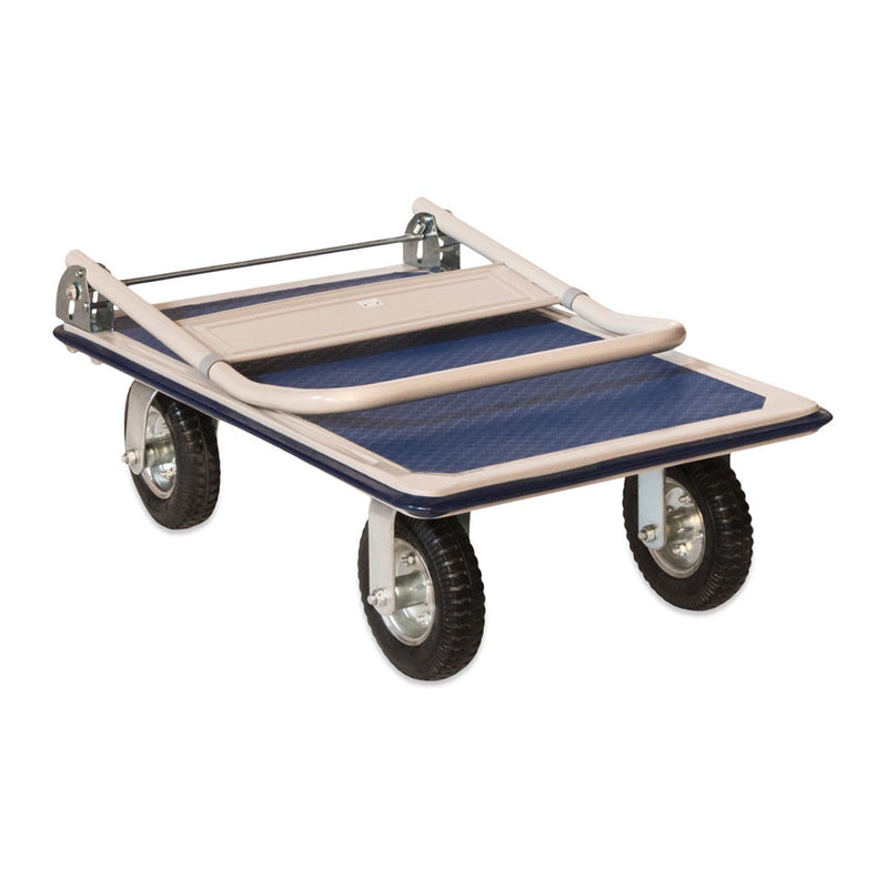 Heavy Duty Pneumatic Wheel Platform Trolley - 350kg