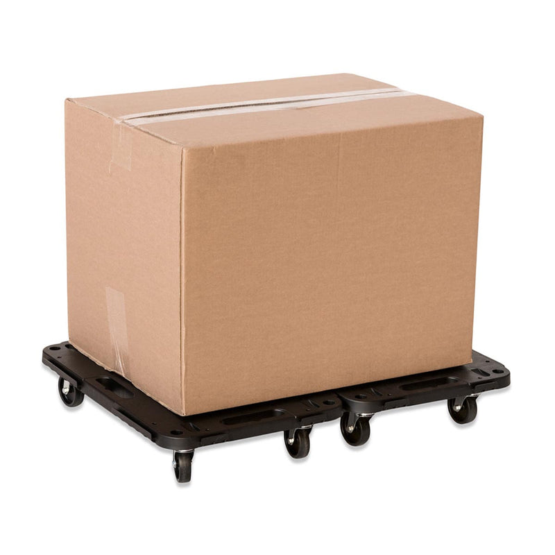 Linkable Plastic Dollies - Black - 100kg