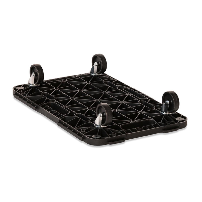 Linkable Plastic Dollies - Black - 100kg