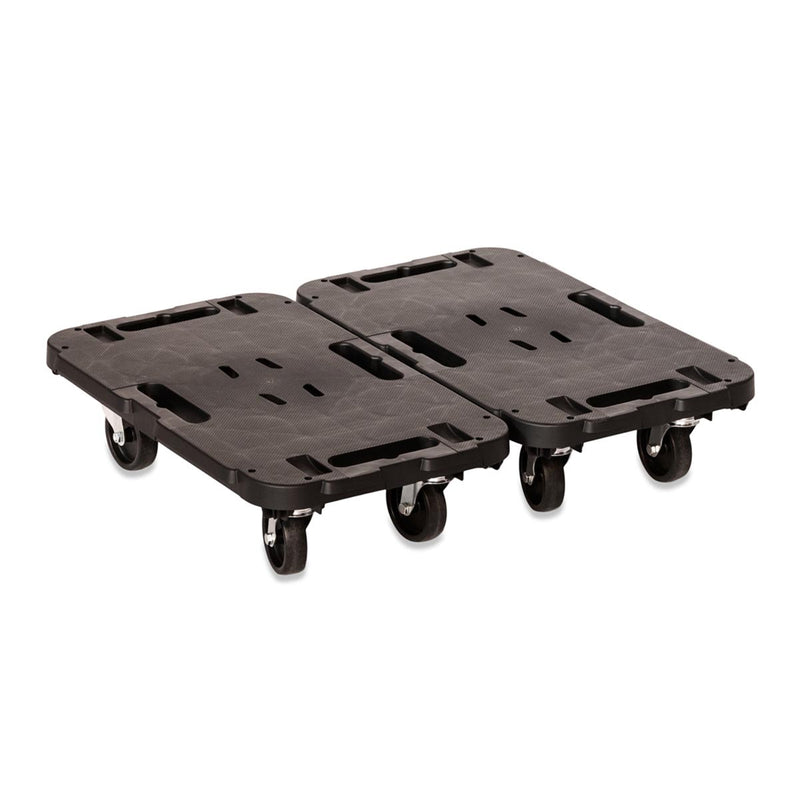 Linkable Plastic Dollies - Black - 100kg