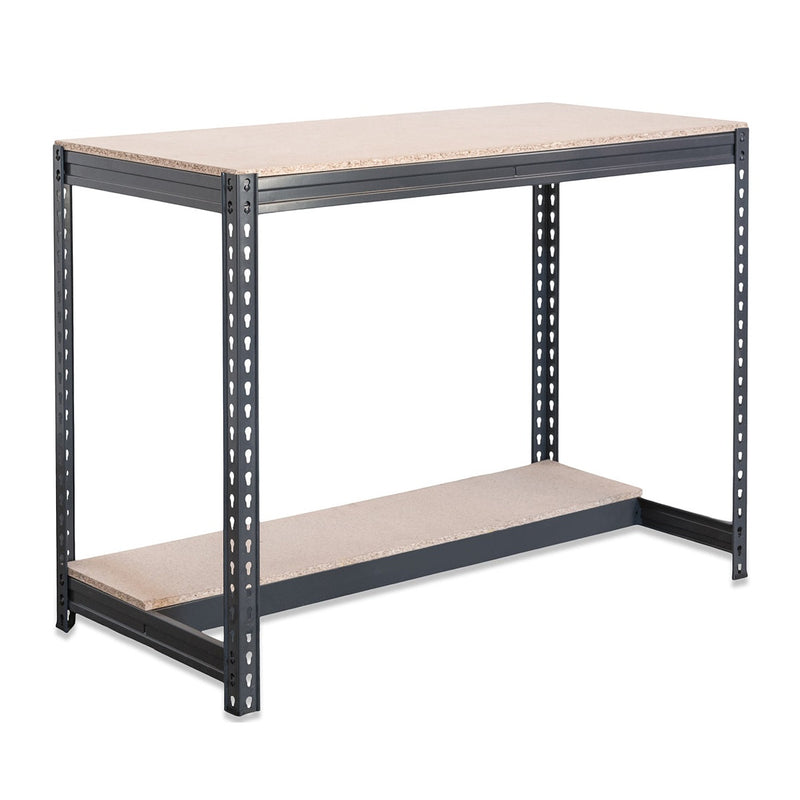 1x CRW Workbench - Lower Half Shelf - 915mm High - 400kg - Chipboard - Grey