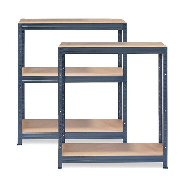 2x VRS Half Height Shelving - 900mm High - 200/280kg - Grey