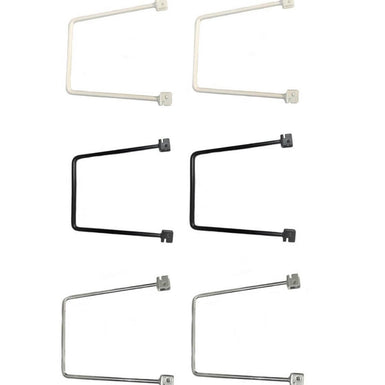 Twin Slot Wall Mounted Shelving Flexible Bookends