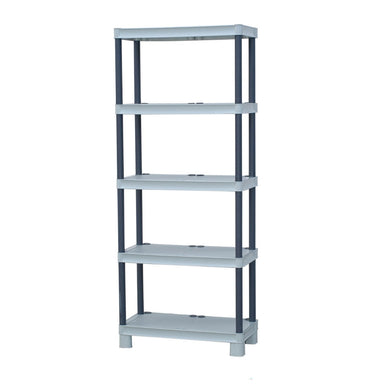 1x PTR Plastic Shelving - 1720mm High - 20kg - Grey