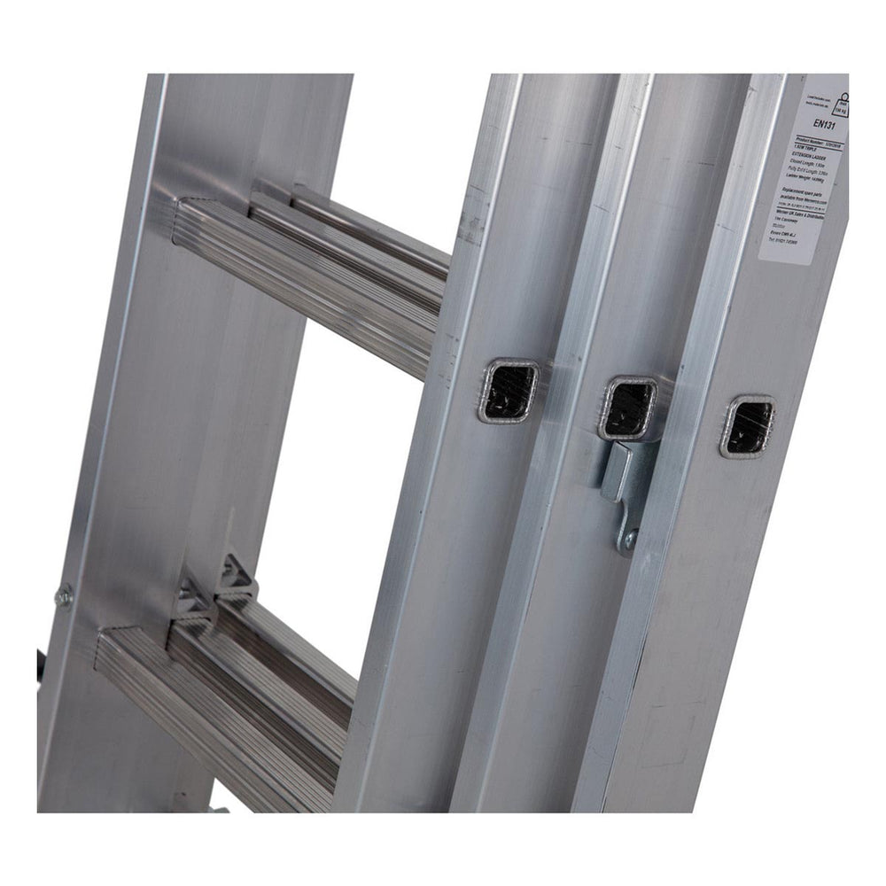 Square Rung Werner Square Rung Triple Extension Ladders (5 Sizes) - Tufferman