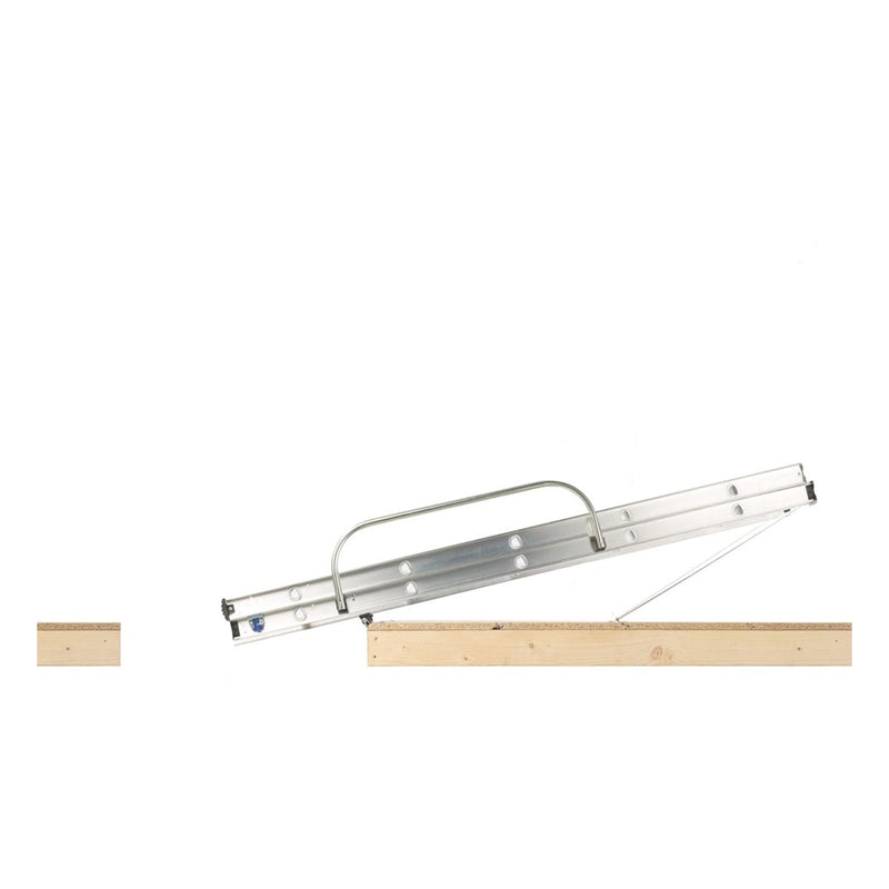 Werner Aluminium Loft Ladder with Handrail - 3 Section