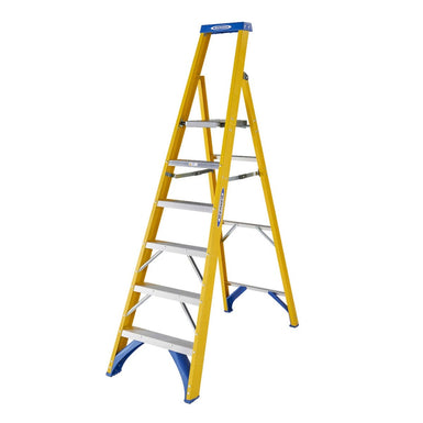 Werner Fibreglass Platform Step Ladders - (8 Sizes)